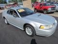Silver Metallic 2000 Ford Mustang V6 Coupe