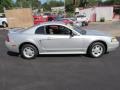 2000 Silver Metallic Ford Mustang V6 Coupe  photo #3