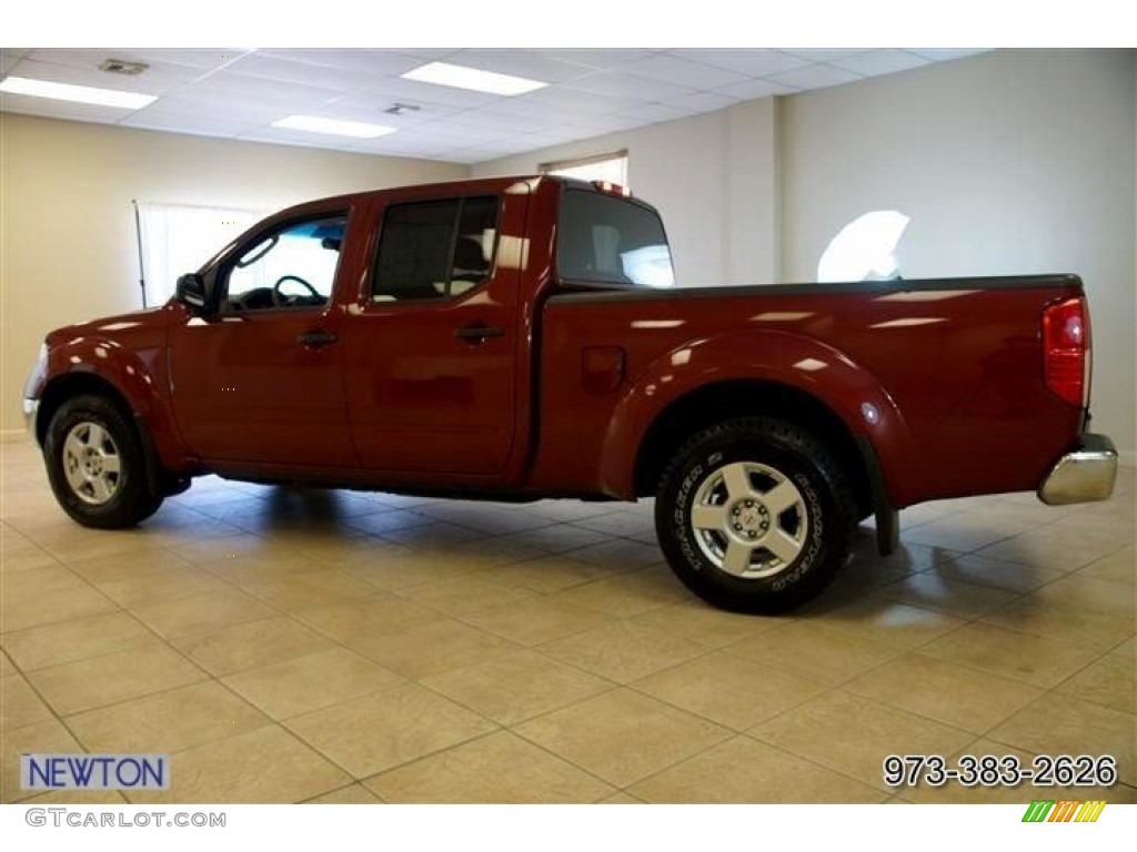 2008 Frontier SE Crew Cab 4x4 - Red Brawn / Beige photo #7