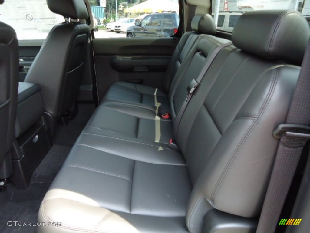 Ebony Interior 2013 Chevrolet Silverado 1500 LT Crew Cab 4x4 Photo #67907225