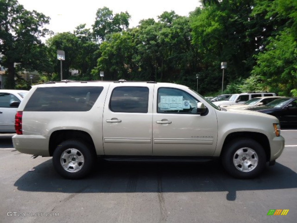 2013 Suburban LT 4x4 - Champagne Silver Metallic / Ebony photo #5