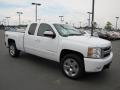 2008 Summit White Chevrolet Silverado 1500 LTZ Extended Cab 4x4  photo #1