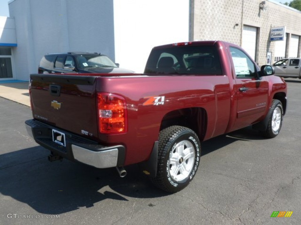 2013 Silverado 1500 LT Regular Cab 4x4 - Deep Ruby Metallic / Ebony photo #7