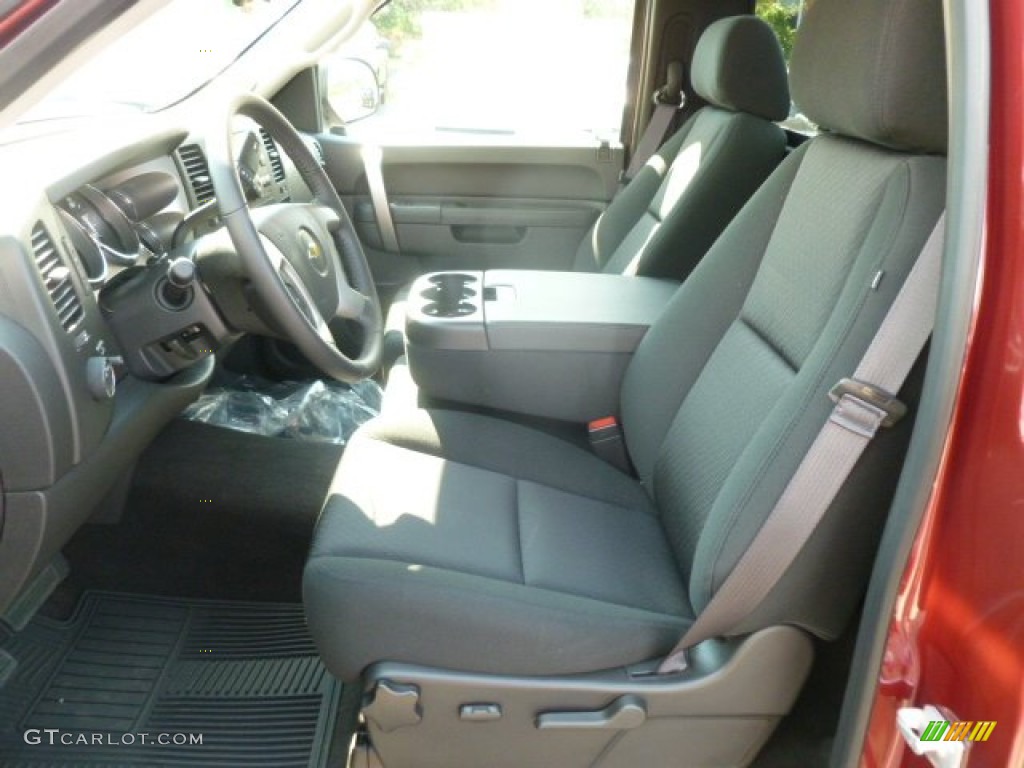 Ebony Interior 2013 Chevrolet Silverado 1500 LT Regular Cab 4x4 Photo #67908842