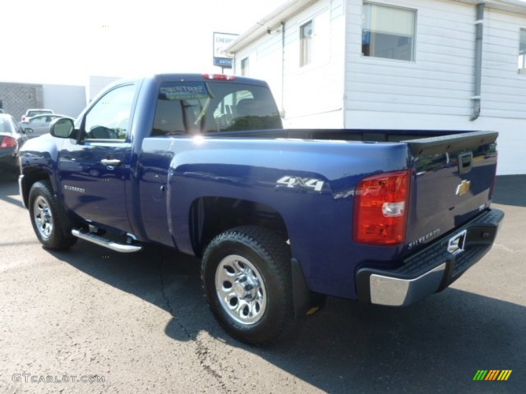 2013 Silverado 1500 LS Regular Cab 4x4 - Blue Topaz Metallic / Ebony photo #5