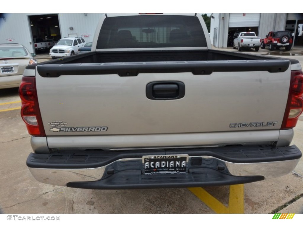 2003 Silverado 1500 LS Extended Cab - Light Pewter Metallic / Tan photo #4