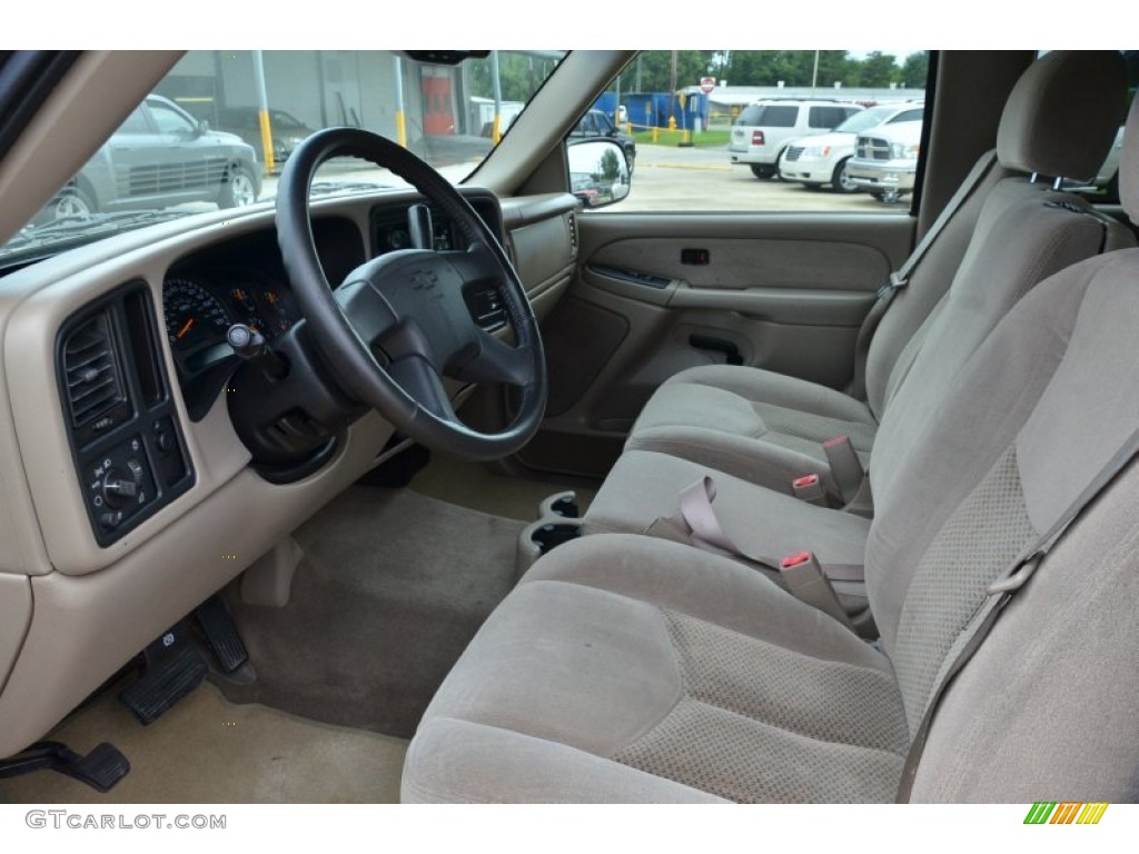 2003 Silverado 1500 LS Extended Cab - Light Pewter Metallic / Tan photo #15