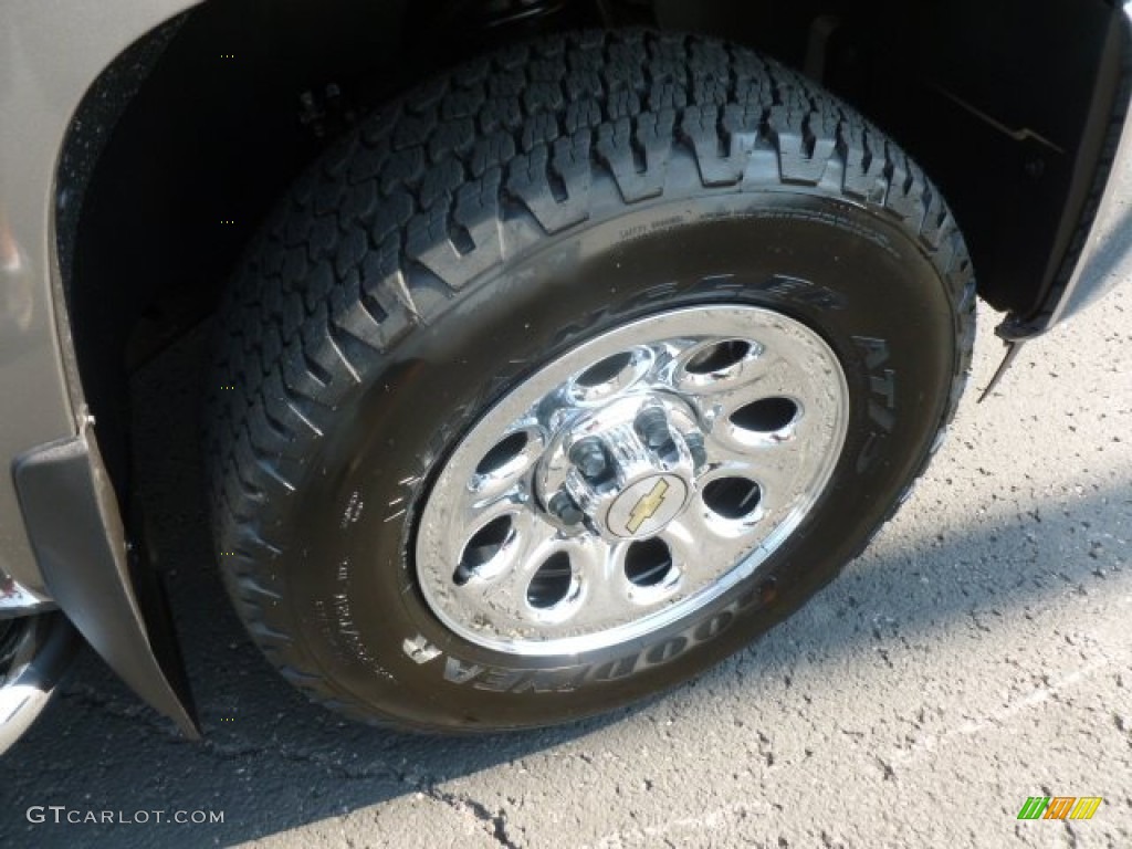 2012 Silverado 1500 LS Extended Cab 4x4 - Graystone Metallic / Dark Titanium photo #9