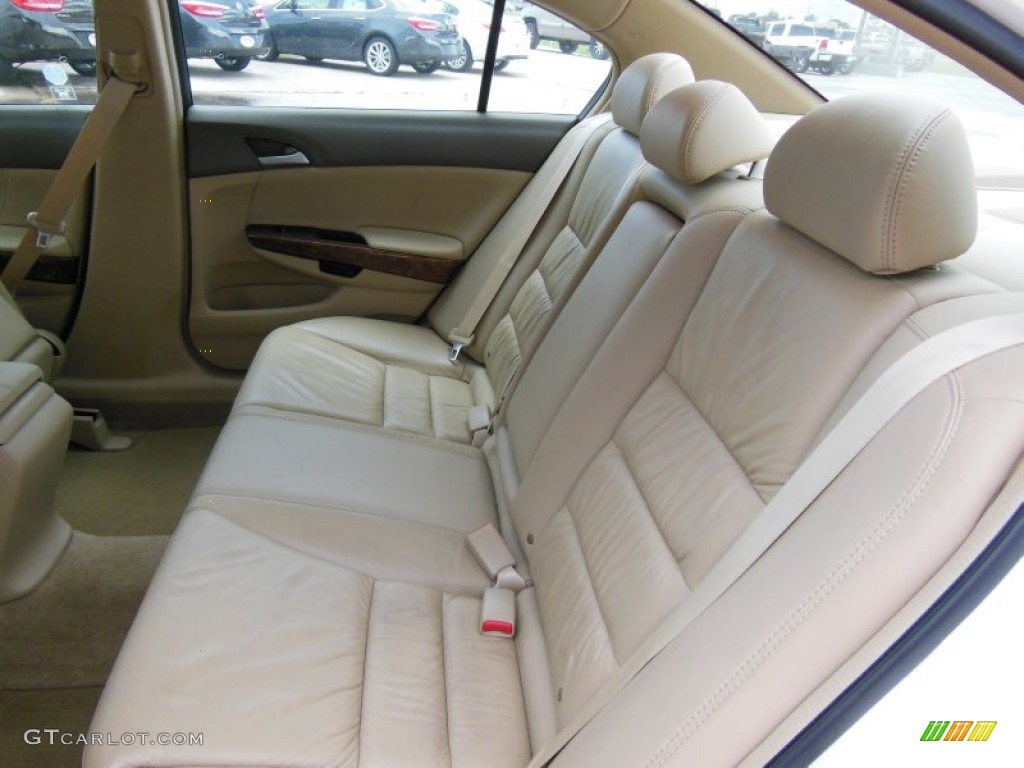2009 Accord EX-L Sedan - Taffeta White / Ivory photo #11