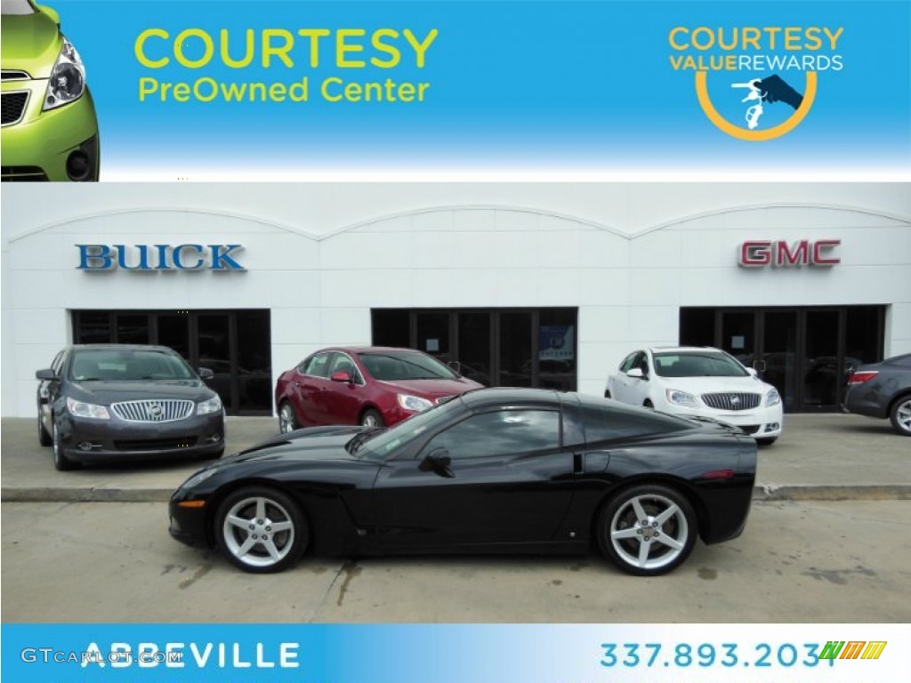 2007 Corvette Coupe - Black / Ebony photo #1