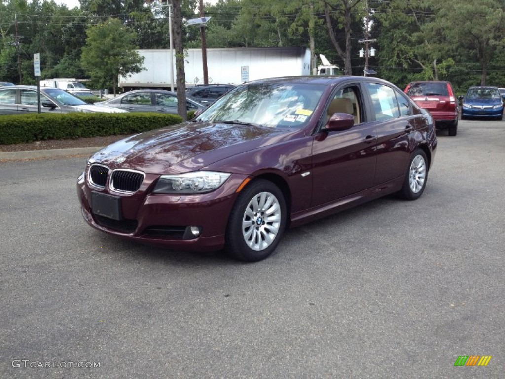 2009 3 Series 328i Sedan - Barbara Red Metallic / Beige photo #2