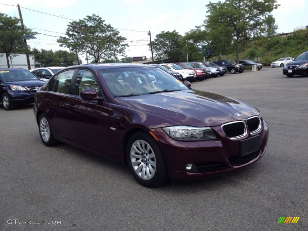 2009 3 Series 328i Sedan - Barbara Red Metallic / Beige photo #4