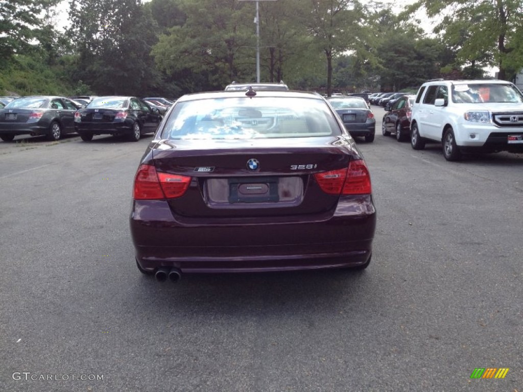 2009 3 Series 328i Sedan - Barbara Red Metallic / Beige photo #7