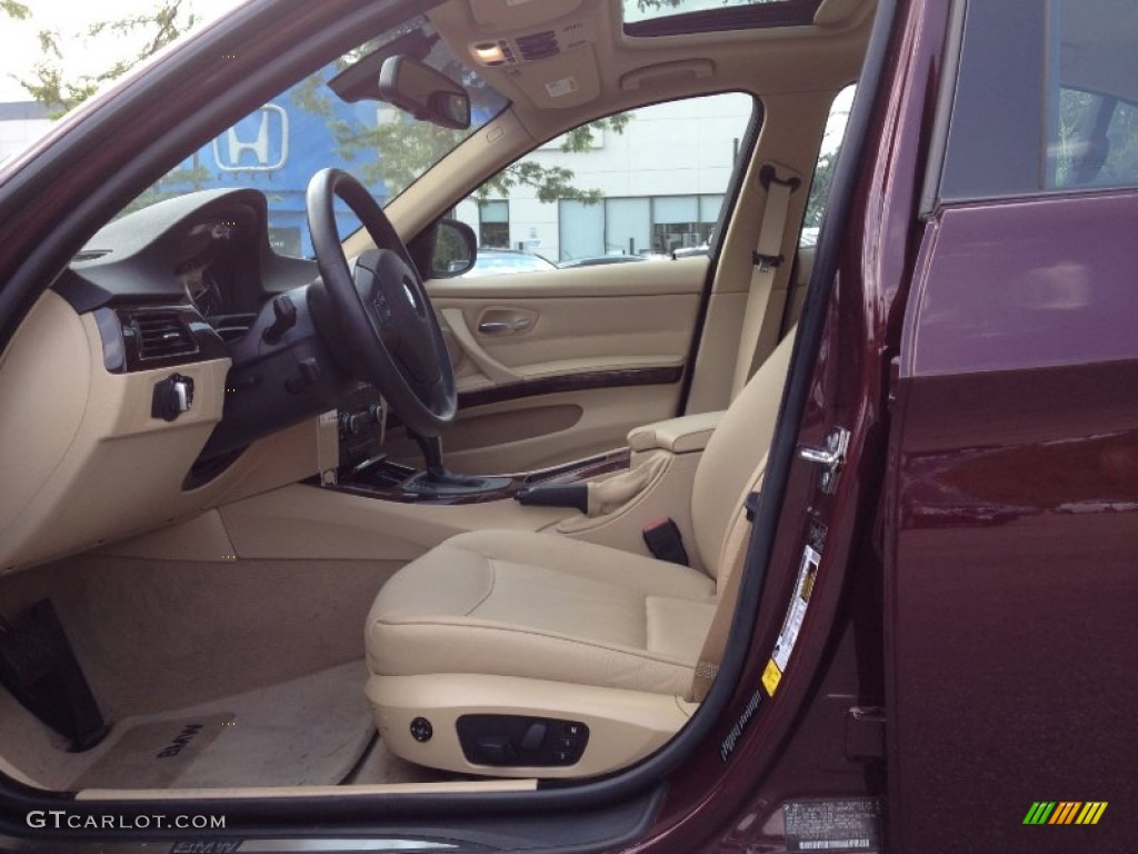 2009 3 Series 328i Sedan - Barbara Red Metallic / Beige photo #15