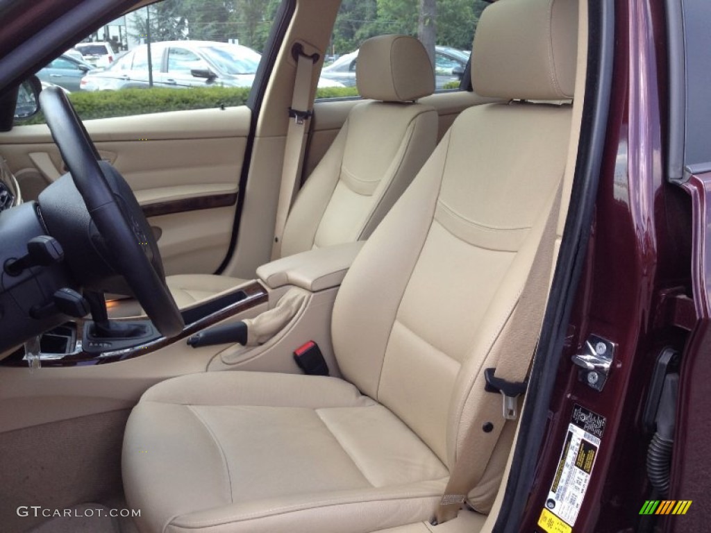 2009 3 Series 328i Sedan - Barbara Red Metallic / Beige photo #19