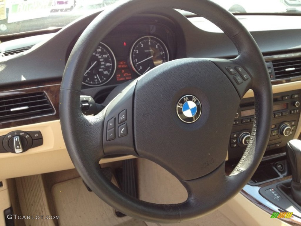 2009 3 Series 328i Sedan - Barbara Red Metallic / Beige photo #22