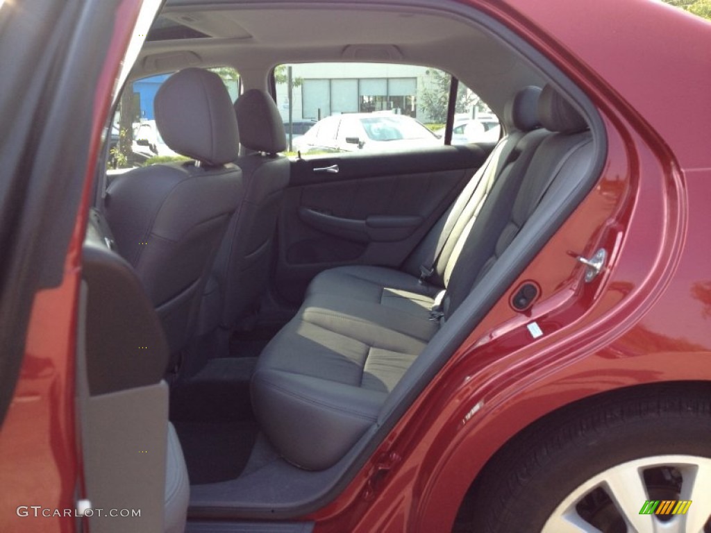 2007 Accord EX-L V6 Sedan - Moroccan Red Pearl / Gray photo #13