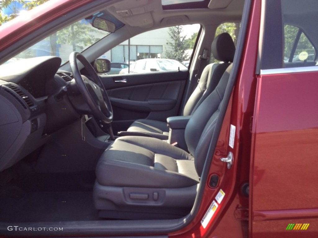 2007 Accord EX-L V6 Sedan - Moroccan Red Pearl / Gray photo #18