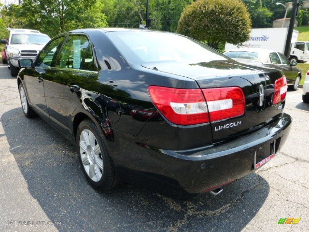 2008 MKZ Sedan - Black / Dark Charcoal photo #3