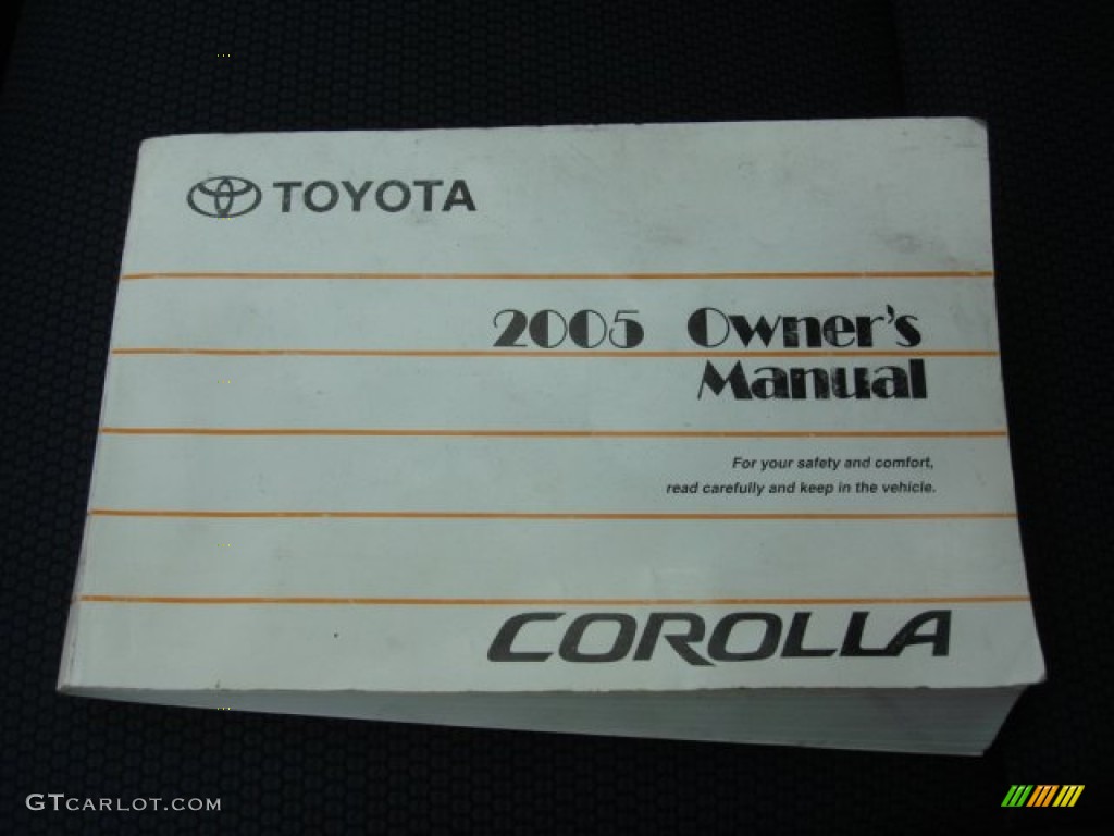 2005 Toyota Corolla XRS Books/Manuals Photo #67919093