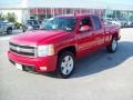 2007 Victory Red Chevrolet Silverado 1500 LT Extended Cab 4x4  photo #11