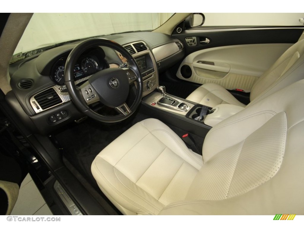 Ivory/Charcoal Interior 2008 Jaguar XK XKR Portfolio Edition Convertible Photo #67921319