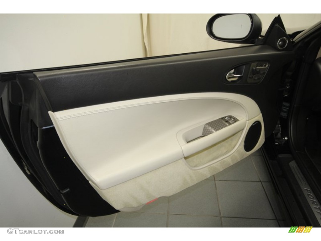 2008 Jaguar XK XKR Portfolio Edition Convertible Ivory/Charcoal Door Panel Photo #67921337