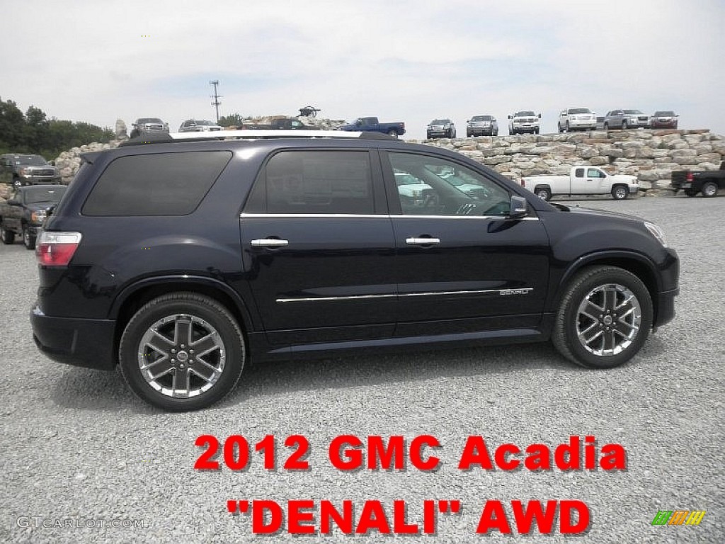 2012 Acadia Denali AWD - Deep Blue Metallic / Ebony photo #1