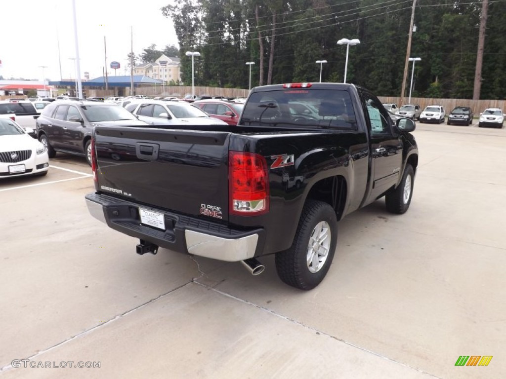 2013 Sierra 1500 SLT Regular Cab 4x4 - Onyx Black / Ebony photo #5