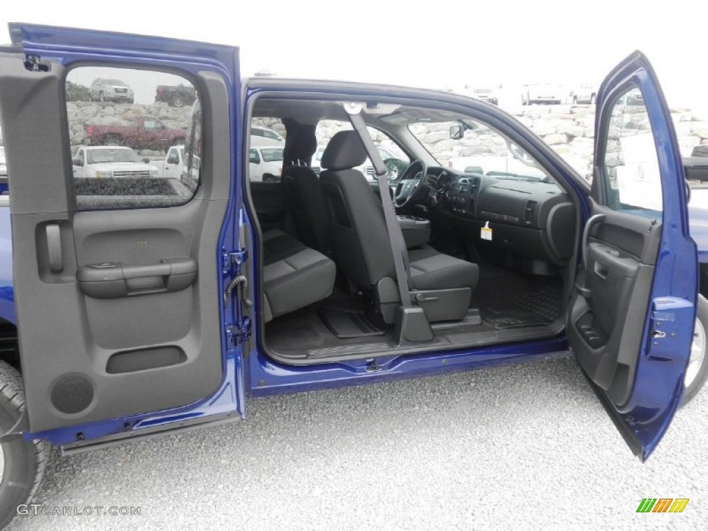 Ebony Interior 2013 GMC Sierra 1500 SLE Extended Cab 4x4 Photo #67922693