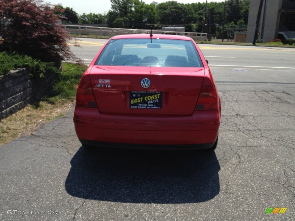 1999 Jetta GLS Sedan - Canyon Red Metallic / Black photo #5