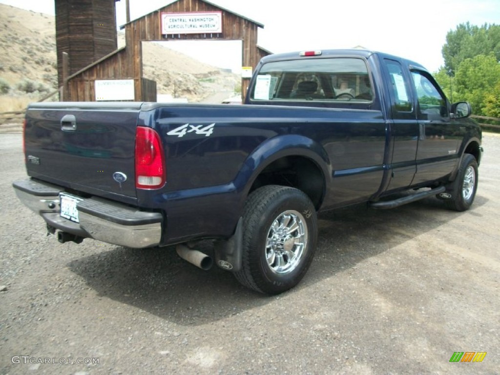 2003 F250 Super Duty XLT SuperCab 4x4 - True Blue Metallic / Medium Flint Grey photo #2