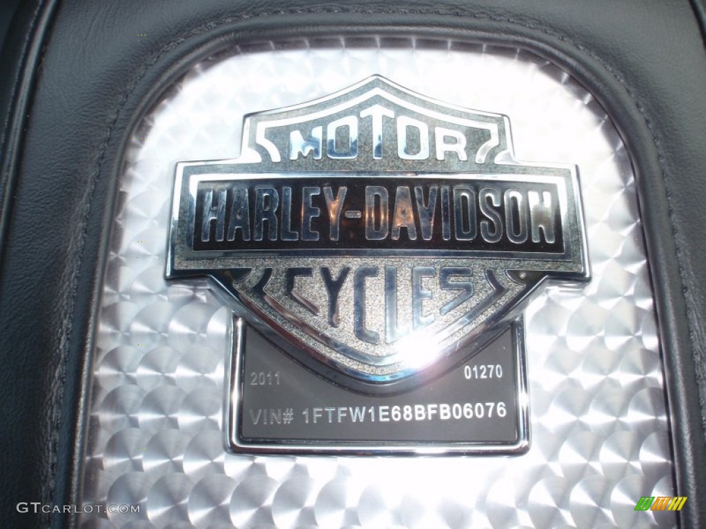 2011 F150 Harley-Davidson SuperCrew 4x4 - Tuxedo Black Metallic / Black/Silver Smoke photo #32