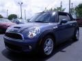 2010 Laser Blue Metallic Mini Cooper S Convertible  photo #11