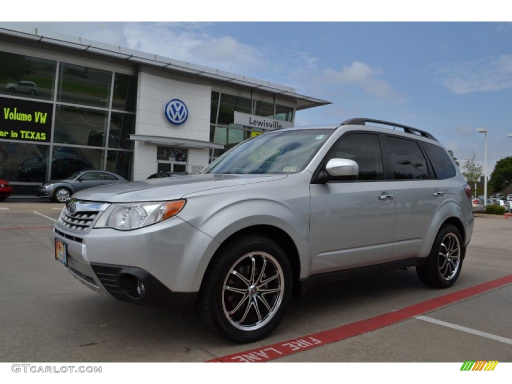 2011 Forester 2.5 X Limited - Steel Silver Metallic / Black photo #1