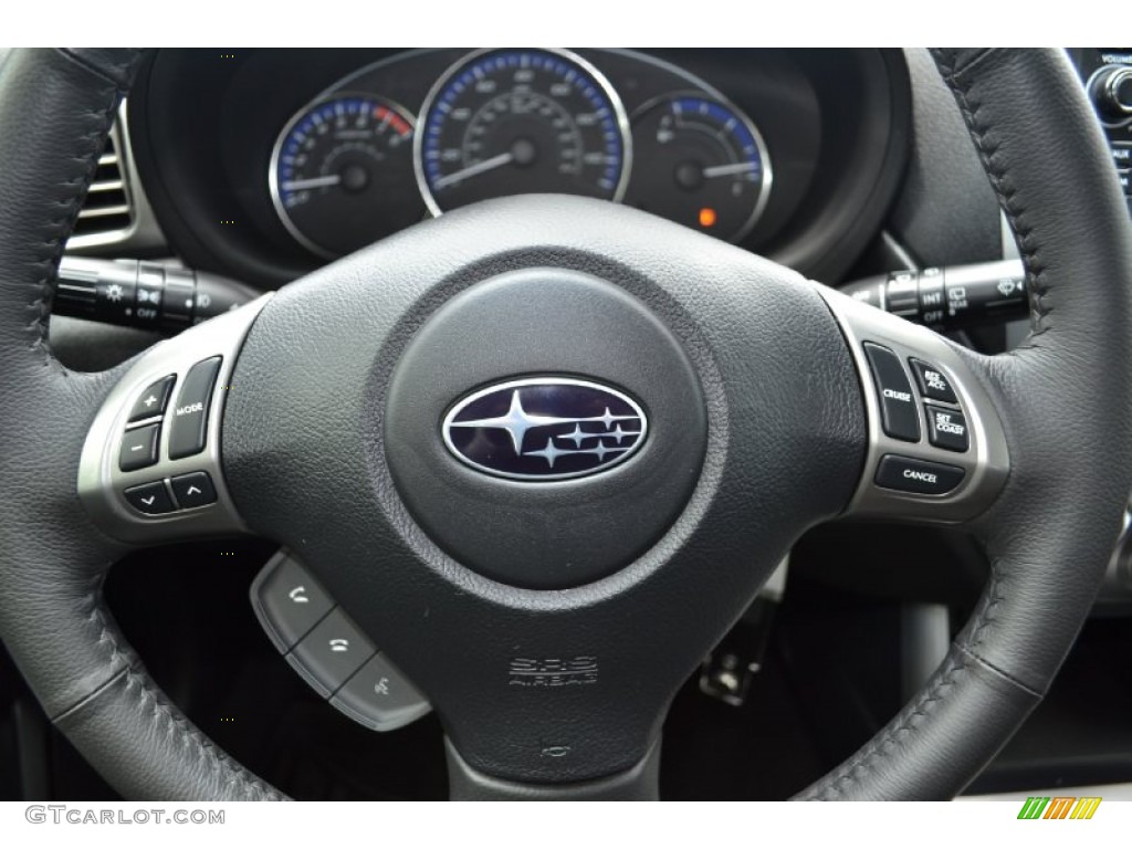 2011 Subaru Forester 2.5 X Limited Black Steering Wheel Photo #67927838