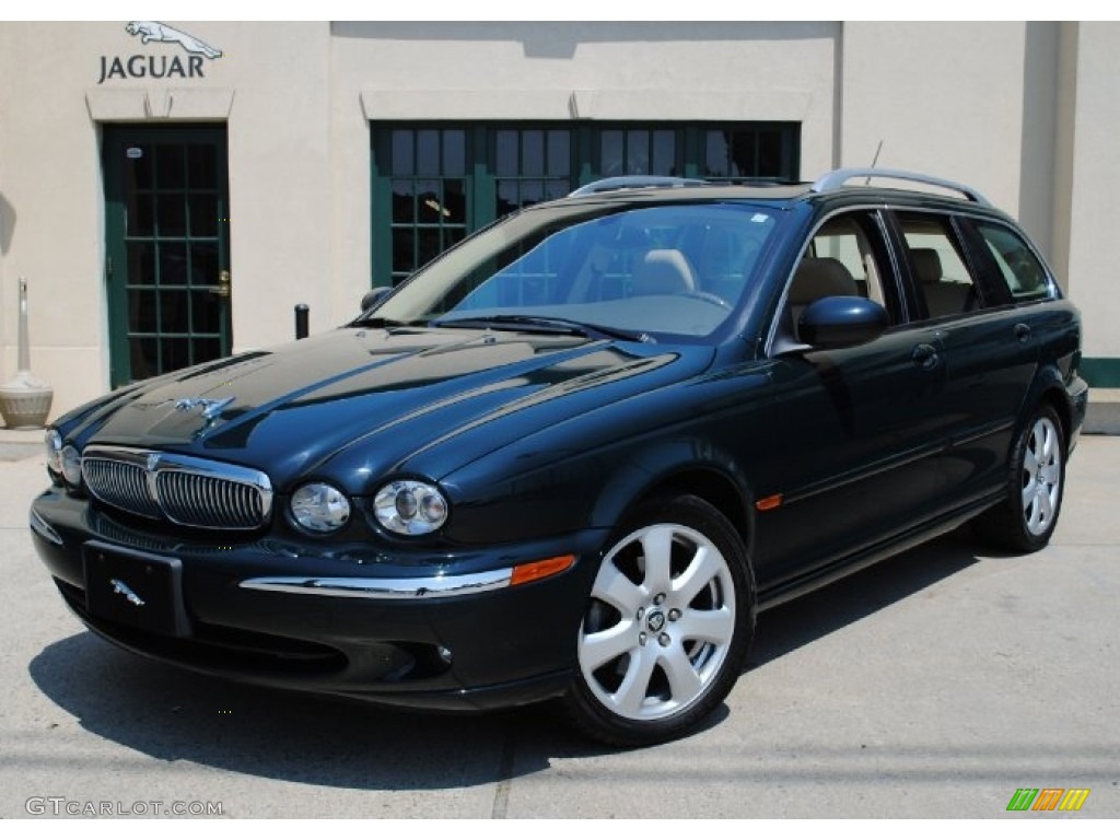British Racing Green 2005 Jaguar X-Type 3.0 Sport Wagon Exterior Photo #67927901