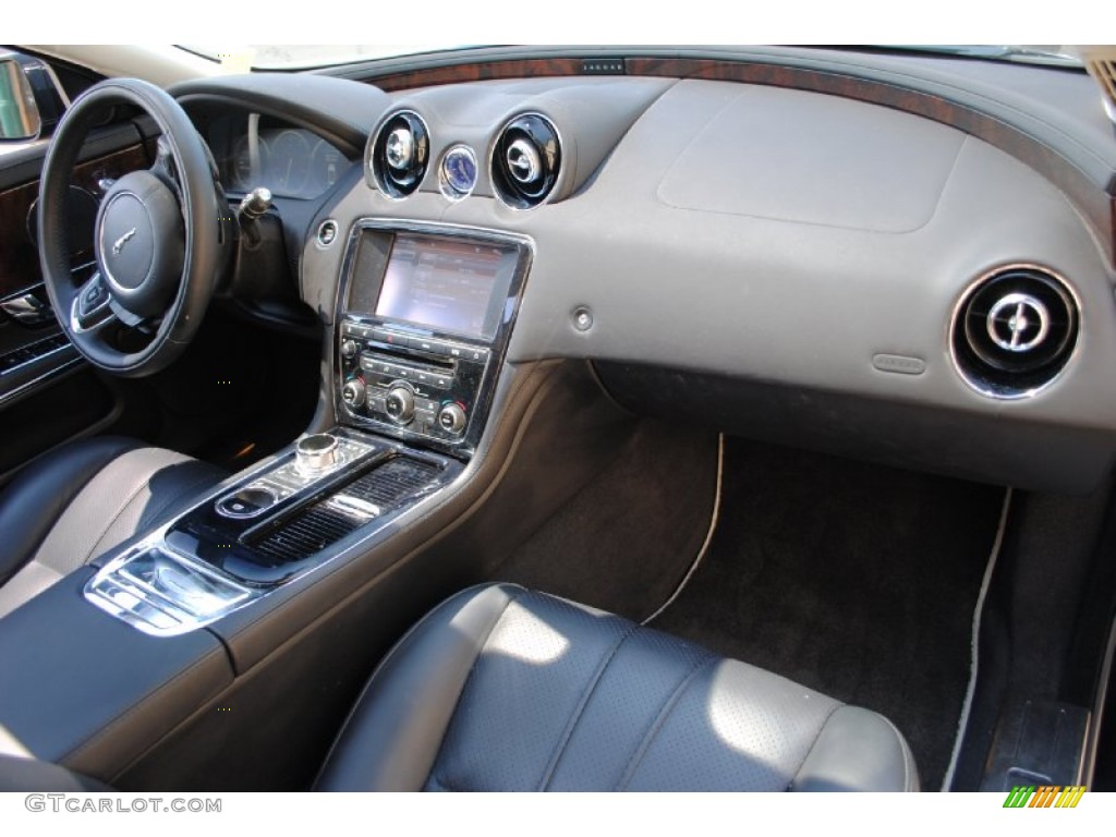 2011 Jaguar XJ XJ Jet Black/Jet Black Dashboard Photo #67928174