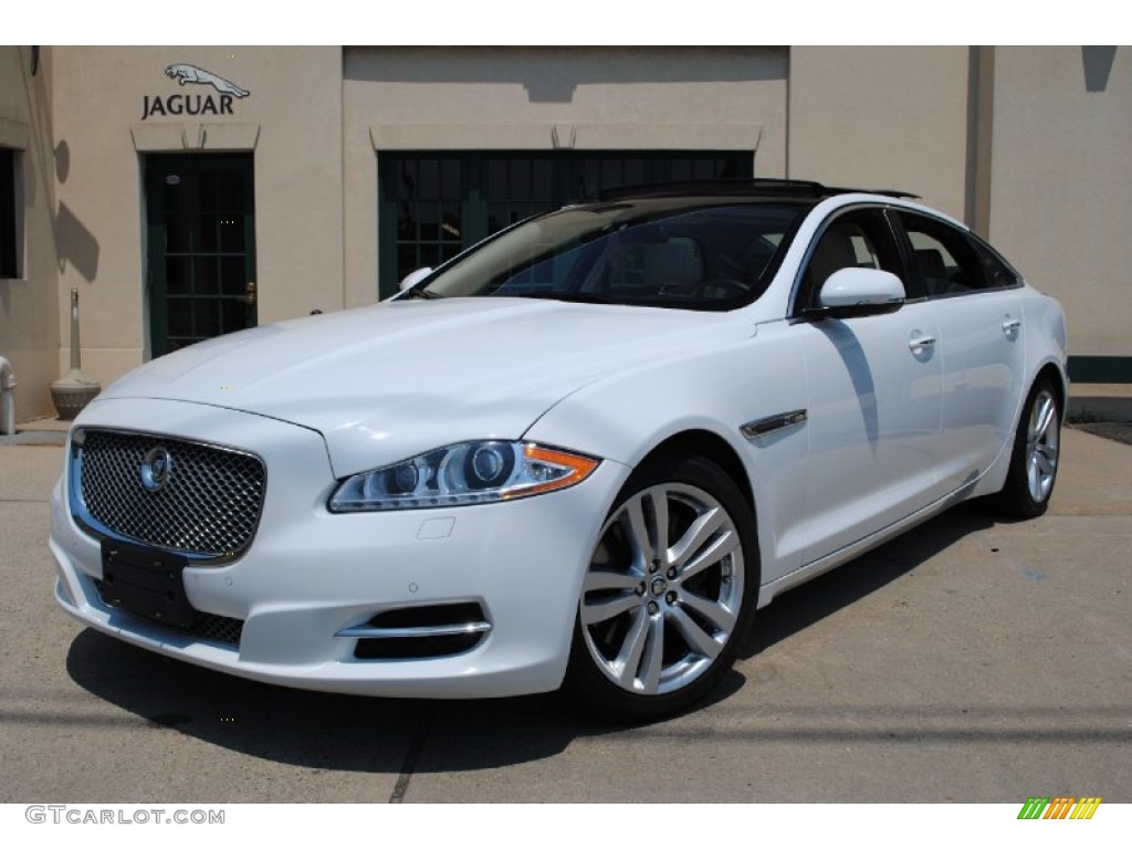 Polaris White 2011 Jaguar XJ XJL Exterior Photo #67928300