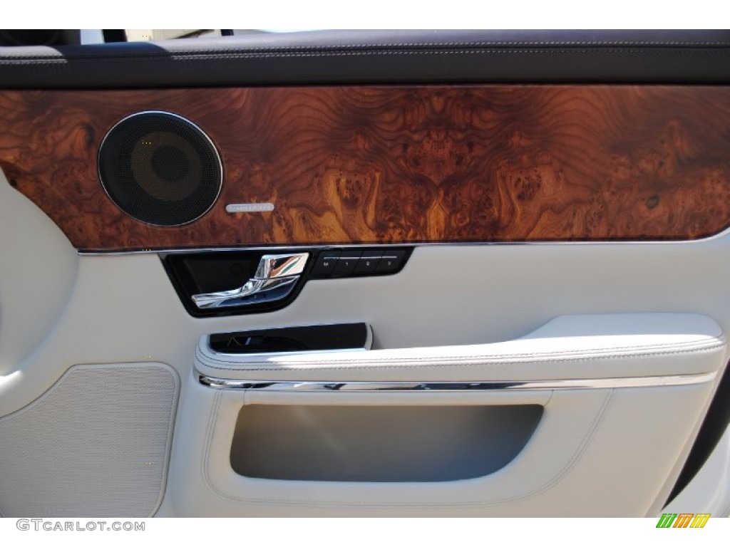 2011 Jaguar XJ XJL Ivory/Truffle Door Panel Photo #67928363