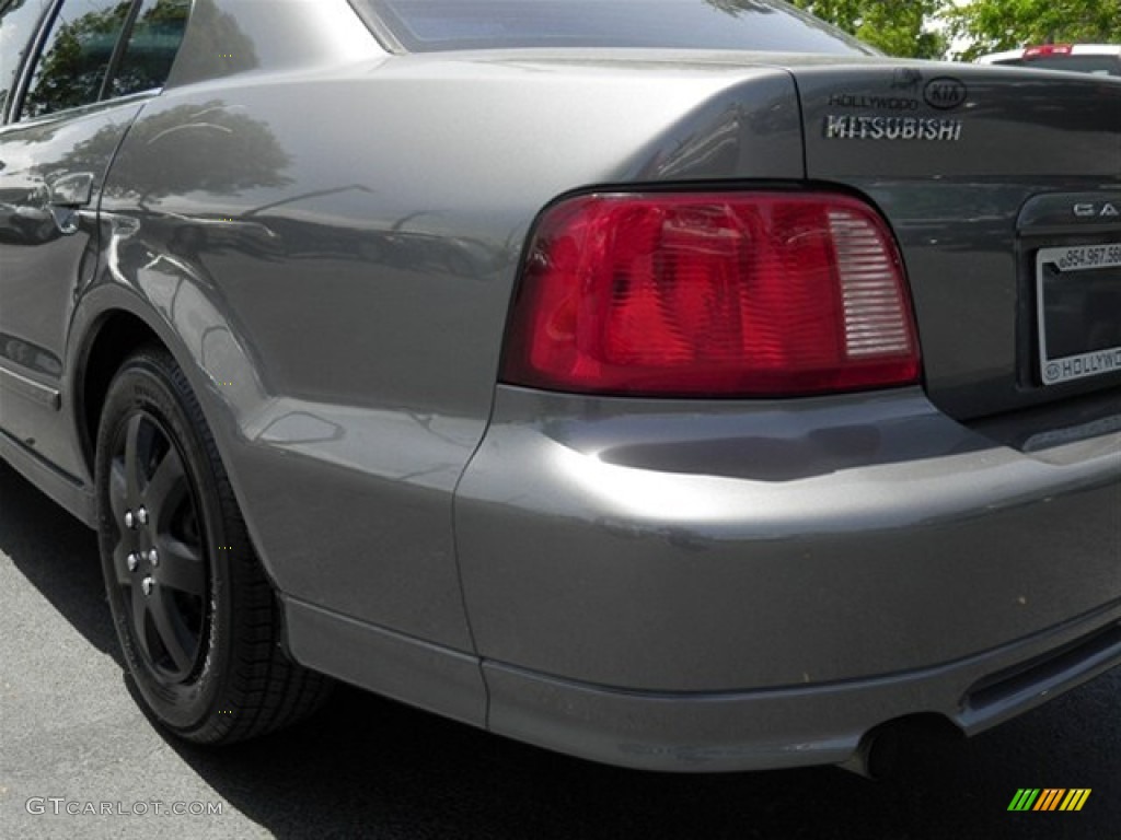 2003 Galant ES - Titanium Gray Pearl / Gray photo #8