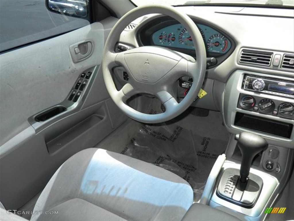 2003 Galant ES - Titanium Gray Pearl / Gray photo #27