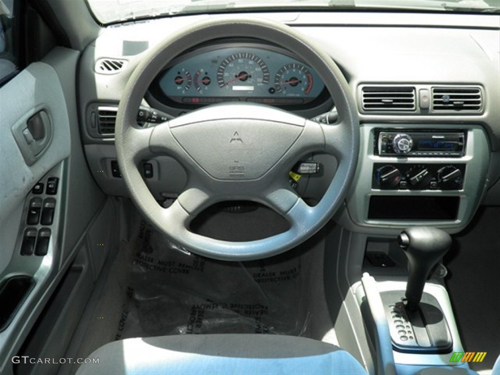 2003 Galant ES - Titanium Gray Pearl / Gray photo #29