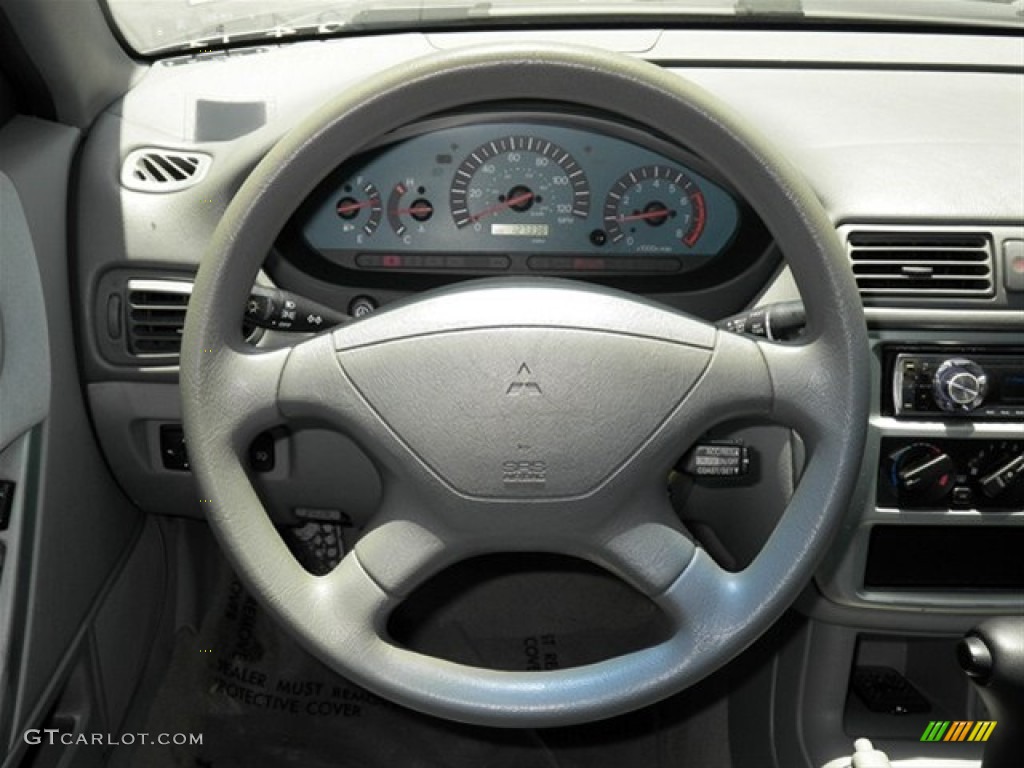 2003 Galant ES - Titanium Gray Pearl / Gray photo #30