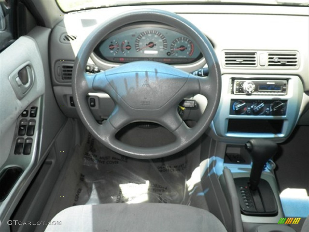 2003 Galant ES - Titanium Gray Pearl / Gray photo #32