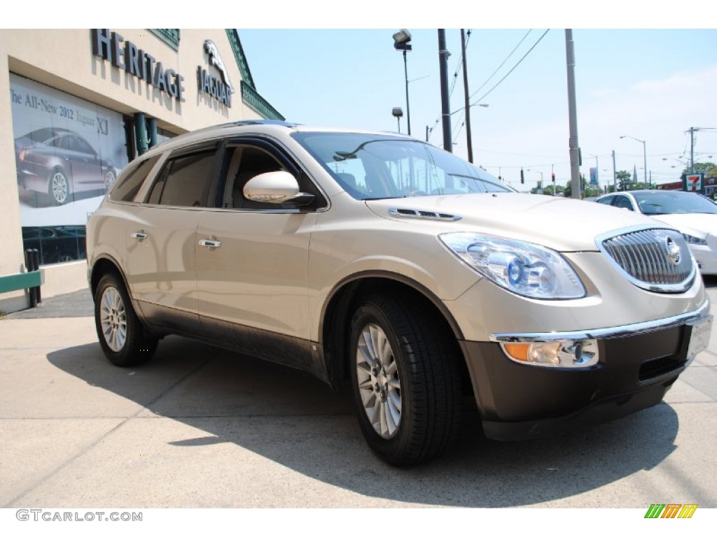 2008 Enclave CXL AWD - Gold Mist Metallic / Cashmere/Cocoa photo #6