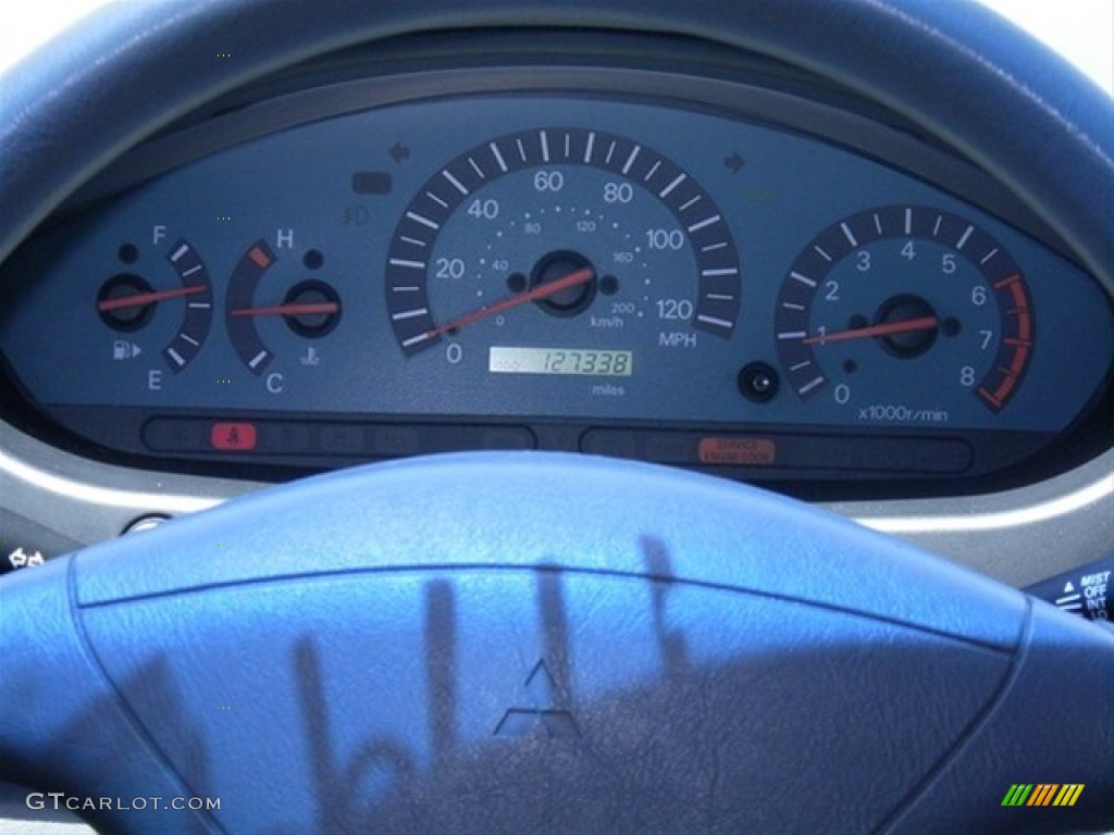 2003 Galant ES - Titanium Gray Pearl / Gray photo #34