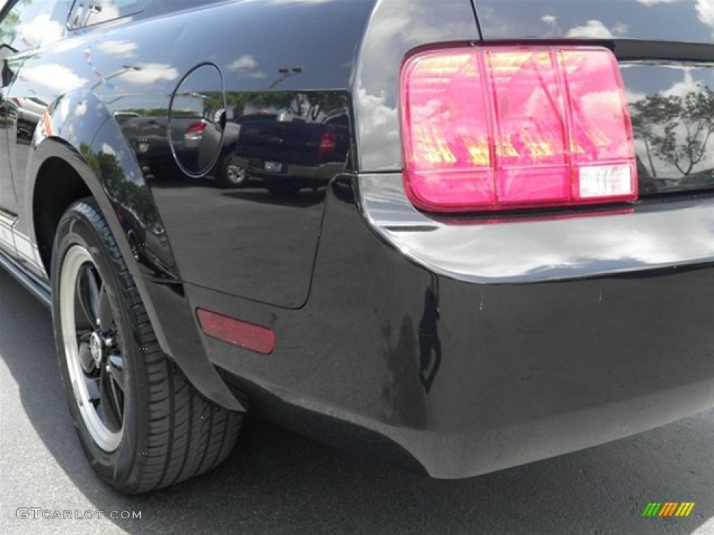 2006 Mustang V6 Deluxe Coupe - Black / Dark Charcoal photo #12