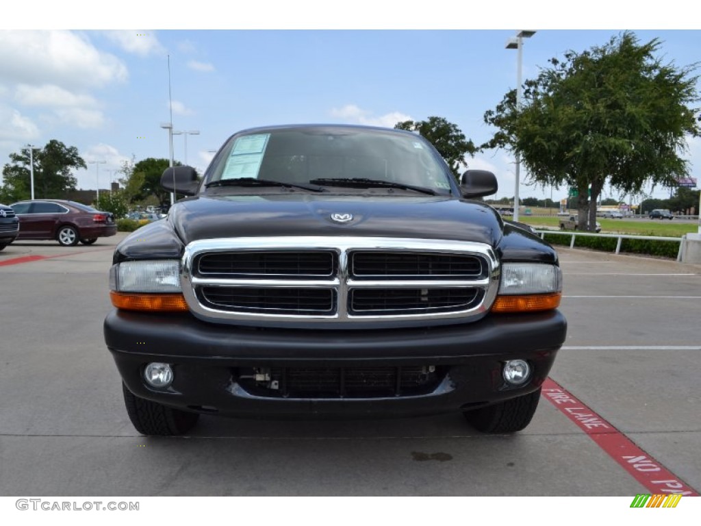 2004 Dakota Sport Club Cab - Black / Dark Slate Gray photo #8