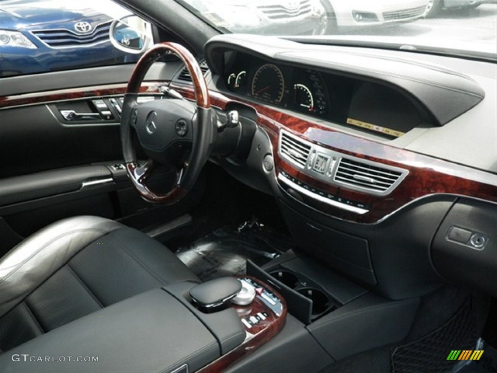 Black Interior 2009 Mercedes-Benz S 63 AMG Sedan Photo #67929590